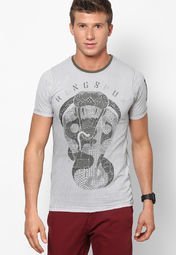 Ringspun Olive Crew Neck T Shirt Men