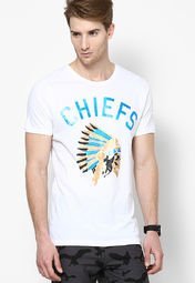 Ringspun White Chief Crew Neck T Shirt Men