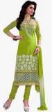 Riti Riwaz Green Embroidered Dress Material women