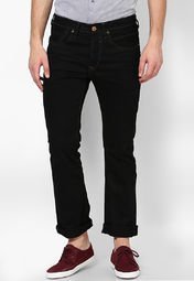 River Island Black Clint Bootcut Jeans Men