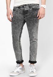 River Island Black Eddy Skinny Fit Jeans Men