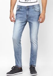 River Island Blue Freddy Skinny Fit Jeans Men