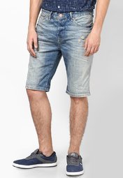 River Island Blue Seth Denim Shorts Men