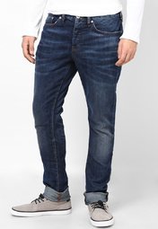 River Island Blue Slim Fit Jeans Men