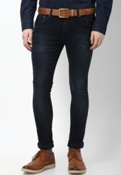 River Island Blue Super Skinny Jeans Men