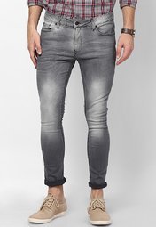 River Island Grey Skinny Fit Jeans Men