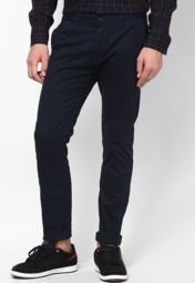 River Island Navy Alabama Skinny Chinos Men