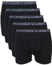 River Island Pack Of 5 Black Trunks Men