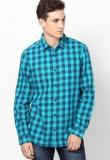 River Island Teal Casual Shirt Men