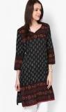 Riya Black Printed Kurtis women