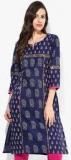 Riya Navy Blue Printed Kurti women