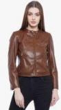 Roadies Women Tan Pu Jacket Women