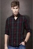 Roadster Black Checked Regular Fit Casual Shirt Men