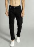 Roadster Black Mid Rise Regular Fit Jeans Men