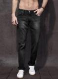 Roadster Black Mid Rise Slim Fit Jeans Men