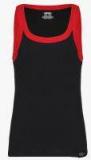 Roadster Black Solid Racer Back Innerwear Vest Rdst Rb Pk1 003A Men