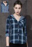 Roadster Blue Checked Shirt Women