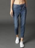 Roadster Blue Skinny Fit Mid Rise Clean Look Jeans Women