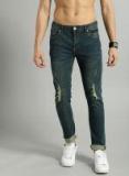 Roadster Blue Slim Fit Mid Rise Mildly Distressed Stretchable Jeans Men