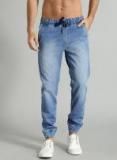 Roadster Blue Slim Jogger Fit Mid Rise Clean Look Stretchable Jeans Men