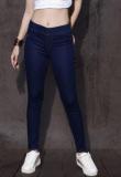 Roadster Blue Solid Jeggings women