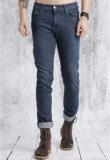 Roadster Blue Solid Regular Fit Jeans Men