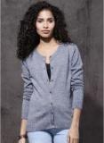 Roadster Blue Textured Cardigan Women