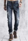 Roadster Blue Washed Mid Rise Slim Fit Jeans Men