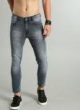 Roadster Grey Skinny Fit Mid Rise Clean Look Stretchable Jeans Men