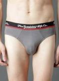 Roadster Grey Solid Brief Men