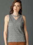 Roadster Grey Striped Top Women