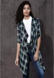 Roadster Multicoloured Checked Shrug Women