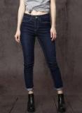 Roadster Navy Blue Mid Rise Regular Fit Jeans Women