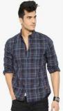 Roadster Navy Blue Regular Fit Casual Shirt Men