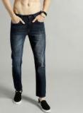 Roadster Navy Blue Slim Fit Mid Rise Clean Look Jeans Men