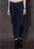 Roadster Navy Blue Solid Skinny Fit Mid Rise Jeans women