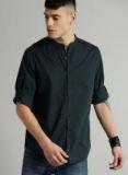 Roadster Navy Regular Fit Solid Casual Shirt Men