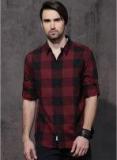 Roadster Red Checked Casual Shirts men