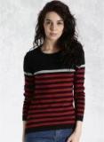 Roadster Red Striped Sweater Women