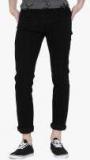 Rodamo Black Solid Slim Fit Jeans Men