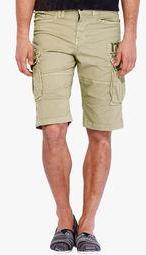 Rookies Green Solid Shorts men