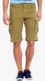 Rookies Khaki Solid Shorts men