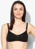 Rosaline Black Solid Full Non Padded T Shirt Bra Women