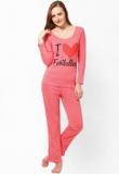 Rose Vanessa Pink Printed Night Suit Women