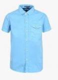 Ruff Blue Slim Fit Shirt Boys