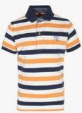 Ruff Multicoloured Striped Polo Shirt Boys