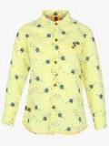 Ruff Yellow Casual Shirt Boys