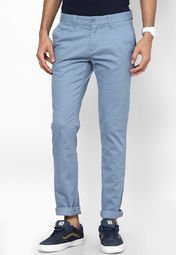 Ruggers Young Solid Light Blue Chinos Men