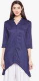 Ruhaans Navy Blue Solid Tunic women