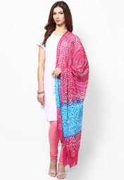 Ruhaans Red Embellished Dupattas Women